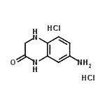 structure of CAS# 860503-30-6, 7-Amino-3,4-dihydro-2(1H)-quinoxalinone dihydrochloride;7-Amino-3,4-dihydro-1H-quinoxalin-2-one dihydrochloride;Amino-3,4-dihydro-1H-quinoxalin-2-one;Amino-3,4-dihydro-1H-quinoxalin-2-one 2HCl