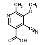 CAS#: 861045-18-3， 4-Cyano-5-methoxy-6-methylnicotinic acid