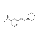 structure of CAS# 861095-37-6, 4-[(E)-(3-Nitrophenyl)diazenyl]morpholine;4-((3-nitrophenyl)diazenyl)morpholine;4-[(3-Nitrophenyl)azo]-morpholine;MFCD06656500
