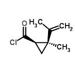 CAS#: 86133-43-9， (1R,2S)-2-Isopropenyl-2-methylcyclopropanecarbonyl chloride