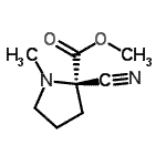 CAS#: 86138-64-9， Methyl 2-cyano-1-methyl-L-prolinate