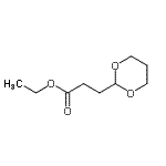 structure of CAS# 86178-21-4, ethyl 3-(1,3-dioxan-2-yl)propanoate;Ethyl 3-(1,3-dioxan-2-yl)propionate;MFCD07700157