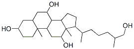 CAS#: 862-53-3， 17-(7-Hydroxy-6-Methyl-Heptan-2-Yl)-10,13-Dimethyl-2,3,4,5,6,7,8,9,11,12,14,15,16,17-Tetradecahydro-1H-Cyclopenta[a]Phenanthrene-3,7,12-Triol
