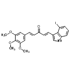 CAS#: 862161-92-0， (1E,4E)-1-(4-Iodo-1H-indol-3-yl)-5-(3,4,5-trimethoxyphenyl)-1,4-pentadien-3-one