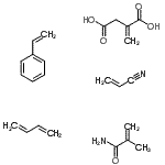 CAS#: 86220-54-4， Methylene-Butanedioic Acid, Polymer With 1,3-Butadiene, Ethenylbenzene, 2-Methyl-2-Propenamide And 2-Propenenitrile