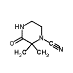 CAS#: 86241-68-1， 2,2-Dimethyl-3-oxo-1-piperazinecarbonitrile