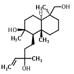 CAS#: 86248-66-0， (1R,2S,4aR,5S,8aS)-5-(Hydroxymethyl)-1-(3-hydroxy-3-methyl-4-penten-1-yl)-2,5,8a-trimethyldecahydro-2-naphthalenol