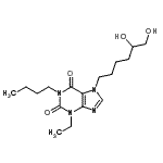 CAS#: 86257-20-7， 1-Butyl-7-(5,6-dihydroxyhexyl)-3-ethyl-3,7-dihydro-1H-purine-2,6-dione
