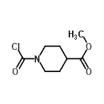 CAS 登录号：86264-79-1， 甲基1-(氯甲酰基)-4-哌啶羧酸酯