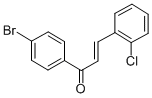 structure of CAS# 86293-48-3, 4'-Bromo-2-Chlorochalcone;4'-BROMO-2-CHLOROCHALCONE