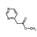 structure of CAS# 863032-29-5, Methyl 4-pyrimidinylacetate;4-Pyrimidineacetic acid methyl ester;4-PYRIMIDINEACETICACID, METHYL ESTER;Methyl 2-(pyrimidin-4-yl)acetate