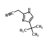 CAS#: 863399-52-4， [4-(2-Methyl-2-propanyl)-1H-imidazol-2-yl]acetonitrile