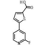 CAS#: 863409-08-9， 5-(2-Fluoro-4-pyridinyl)-2-thiophenecarboxylic acid