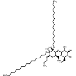 CAS#: 86363-41-9， (2R,3R,4S,5S,6R)-2-{[(2R,3R,4R,5R,6R)-4,5-Bis(hexadecyloxy)-4,5-dihydroxy-2-(hydroxymethyl)-6-propoxytetrahydro-2H-pyran-3-yl]oxy}-6-(hydroxymethyl)tetrahydro-2H-pyran-3,4,5-triol