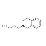 structure of CAS# 86368-07-2, 3-(3,4-Dihydro-2(1H)-isoquinolinyl)-1-propanol;3-(3,4-Dihydroisoquinolin-2(1H)-yl)propan-1-ol;MFCD08691565