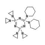 CAS#: 86384-16-9， 2,2,4,4-Tetrakis(1-aziridinyl)-6,6-di(1-piperidinyl)-1,3,5,2lambda<sup>5</sup>,4lambda<sup>5</sup>,6lambda<sup>5</sup>-triazatriphosphinine