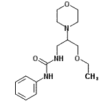 CAS 登录号：86398-85-8， 1-[3-乙氧基-2-(4-吗啉基)丙基]-3-苯基脲
