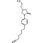 CAS#: 86405-72-3， 6-{4-[5-(Methoxymethyl)-2-oxo-1,3-oxazolidin-3-yl]phenyl}hexanenitrile