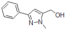 structure of CAS# 864068-97-3, 1-Methyl-3-Phenyl-1H-Pyrazole-5-Methanol;5-(Hydroxymethyl)-1-Methyl-3-Phenyl-1H-Pyrazole 97%;5-(Hydroxymethyl)-1-Methyl-3-Phenyl-1H-Pyrazole;(1-METHYL-3-PHENYL-1H-PYRAZOL-5-YL)METHANOL
