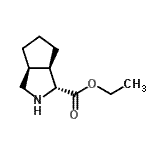 CAS#: 864185-81-9， ethyl (3R,3aR,6aS)-1,2,3,3a,4,5,6,6a-octahydrocyclopenta[c]pyrrole-3-carboxylate