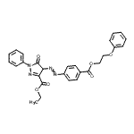 CAS#: 86422-58-4， Ethyl 5-oxo-4-({4-[(2-phenoxyethoxy)carbonyl]phenyl}diazenyl)-1-phenyl-4,5-dihydro-1H-pyrazole-3-carboxylate