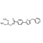 CAS#: 864685-29-0， 6-(5-Benzyl-2-thienyl)-N-(2,2-dimethoxyethyl)nicotinamide