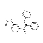 CAS#: 864685-32-5， 3-(Difluoromethoxy)-N-(1,3-dioxolan-2-ylmethyl)-N-phenylbenzamide