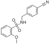 CAS#: 864685-52-9， N-(4-Cyano-Benzyl)-2-Methoxy-Benzenesulfonamide