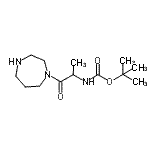 CAS#: 864754-27-8， 2-Methyl-2-propanyl [1-(1,4-diazepan-1-yl)-1-oxo-2-propanyl]carbamate