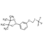 CAS#: 864754-45-0， 4,4,5,5-Tetramethyl-2-(3-{[(trifluoromethyl)sulfanyl]methoxy}phenyl)-1,3,2-dioxaborolane