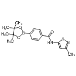 CAS#: 864754-51-8， N-(3-Methyl-1,2-thiazol-5-yl)-4-(4,4,5,5-tetramethyl-1,3,2-dioxaborolan-2-yl)benzamide