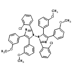 CAS#: 86481-78-9， 2,2'-Bis(2-chlorophenyl)-4,4',5,5'-tetrakis(3-methoxyphenyl)-1,1'-biimidazole