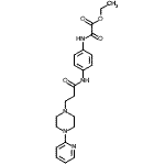 CAS#: 86523-81-1， Ethyl oxo{[4-({3-[4-(2-pyridinyl)-1-piperazinyl]propanoyl}amino)phenyl]amino}acetate