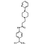 CAS#: 86523-83-3， N-[4-(1-Hydroxyethyl)phenyl]-3-[4-(2-pyridinyl)-1-piperazinyl]propanamide