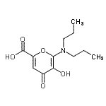 CAS#: 86525-19-1， 6-(Dipropylamino)-5-hydroxy-4-oxo-4H-pyran-2-carboxylic acid