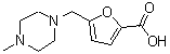 structure of CAS# 865470-86-6, 5-[(4-Methyl-1-piperazinyl)methyl]-2-furoic acid;5-((4-methylpiperazin-1-yl)methyl)furan-2-carboxylic acid;5-(4-Methyl-piperazin-1-ylmethyl)-furan-2-carboxylic acid;5-(4-Methyl-piperazin-1-ylmethyl)-furan-2-carboxylicacid