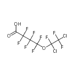 CAS#: 86556-81-2， 4-(1,2-dichloro-1,2,2-trifluoro-ethoxy)-2,2,3,3,4,4-hexafluoro-butanoic acid