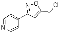 CAS 登录号：865610-66-8， 4-[5-(氯甲基)-1,2-恶唑-3-基]吡啶