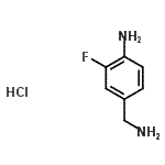 CAS#: 865879-00-1， 4-(Aminomethyl)-2-fluoroaniline hydrochloride (1:1)