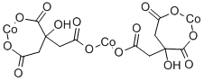 structure of CAS# 866-81-9, Cobalt Citrate;Tricobaltous Dicitrate;1,2,3-Propanetricarboxylic Acid, 2-Hydroxy-, Cobalt(2+) Salt (2:3);Cobaltous Citrate