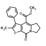 CAS#: 866393-57-9， Methyl 2-methyl-9-oxo-3-phenyl-5,6,7,9-tetrahydrofuro[2,3-f]indolizine-4-carboxylate