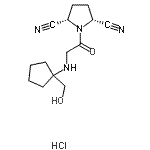 CAS#: 866396-34-1， (2R,5S)-1-{N-[1-(Hydroxymethyl)cyclopentyl]glycyl}-2,5-pyrrolidinedicarbonitrile hydrochloride (1:1)