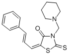 CAS#: 86650-17-1， 5-(3-Phenyl-2-Propen-1-Ylidene)-3-(1-Piperidinylmethyl)-2-Thioxo-4-Thiazolidinone