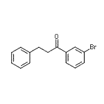 structure of CAS# 866821-66-1, 1-(3-Bromophenyl)-3-phenyl-1-propanone;3'-Bromo-3-phenylpropiophenone;MFCD03842926
