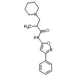 CAS#: 86683-56-9， 2-Methyl-N-(3-phenyl-1,2-oxazol-5-yl)-3-(1-piperidinyl)propanamide