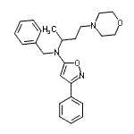CAS#: 86684-57-3， N-Benzyl-N-[4-(4-morpholinyl)-2-butanyl]-3-phenyl-1,2-oxazol-5-amine
