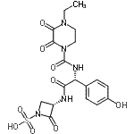 CAS#: 86702-45-6， (3S)-3-{[(2R)-2-{[(4-Ethyl-2,3-dioxo-1-piperazinyl)carbonyl]amino}-2-(4-hydroxyphenyl)acetyl]amino}-2-oxo-1-azetidinesulfonic acid