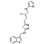 CAS#: 86717-12-6， 1-({5-[(1H-Indol-3-ylmethyl)amino]-1,3,4-thiadiazol-2-yl}sulfanyl)-3-(1H-pyrrol-2-ylamino)-2-propanol