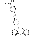 CAS#: 86758-95-4， 4-[(E)-{[4-(10,11-Dihydrodibenzo[b,f]thiepin-10-yl)-1-piperazinyl]imino}methyl]-N,N-dimethylaniline