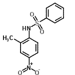 结构式 CAS# 86785-33-3, N-(2-甲基-4-硝基苯基)苯磺酰胺